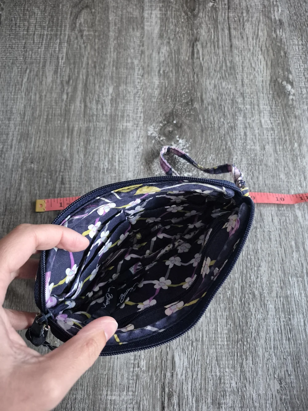 Vera Bradley Quilted Wristlet in Navy, Purple, Pink, Yellow - Picture 3 of 3